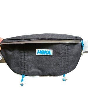 Hoka Fanny Pack Bag Black & White Waistpack Pockets Hiking Outdoor Running